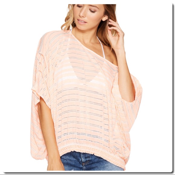 Free People Azalea Eyelet Stripe Top - Picture 6 of 8